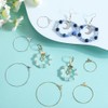 SOFPLATE 1 Box 60Pcs 6 Styles Round Beading Hoop Earrings