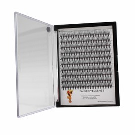 Bodermincer 200pcs/Pack C Curl 20 Root Thickness 0.07mm Professional Makeup Individual Lash Cluster Black Individual Cluster Eye Lashes Grafting Fake False Eyelashes Lash Clsuter Wispy (13mm)