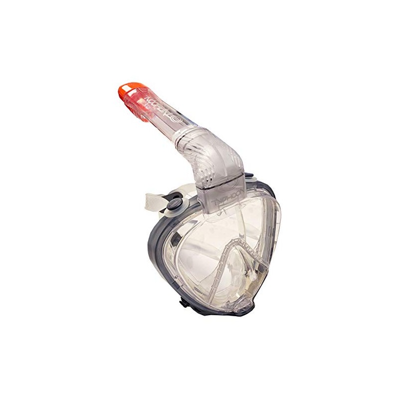 Typhoon Full Face Mask & Snorkel Set - Clear/Smoke L/XL