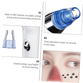 Ipetboom Material Facial Blackhead Extractor Blackhead Remover Vacuum Pore Scraper for Skin Types