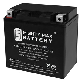 Mighty Max Battery YTX14-BS Battery for Honda 420 TRX420 Fourtrax Rancher 4x4 2013
