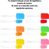 Dúo espatula miserable brocha silicona cocina repostería, resistente al calor,