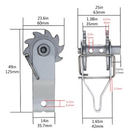 Electric Fence Wire Strainer for Electric Fence, Farm Fence, Heavy Duty Inline Wire Tensioner, Wire Ratchet Tensioner (20 Pack)