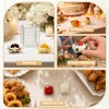 60 Pcs Mini Clear Dessert Plates 2.4 Inch Disposable Square
