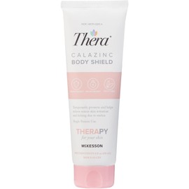McKesson's Thera Calazinc Body Shield, Calamine with Zinc Cream -Skin Barrier Ointment for Eczema, Psoriasis, Diaper Rash - 4 oz. Tube, 1 Count