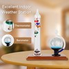 Lily's Home Galileo Thermometer with Etched Glass Globe Barometer 64ºF–80ºF,
