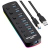 TEHAUX Port USB Hub Multi-Port USB Splitter for Laptop High-Speed