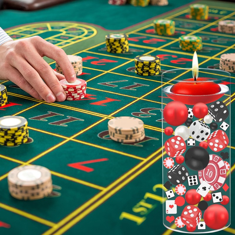 FEICUIBEXI 414 Pcs Casino Theme Vase Fillers for Table Centerpieces