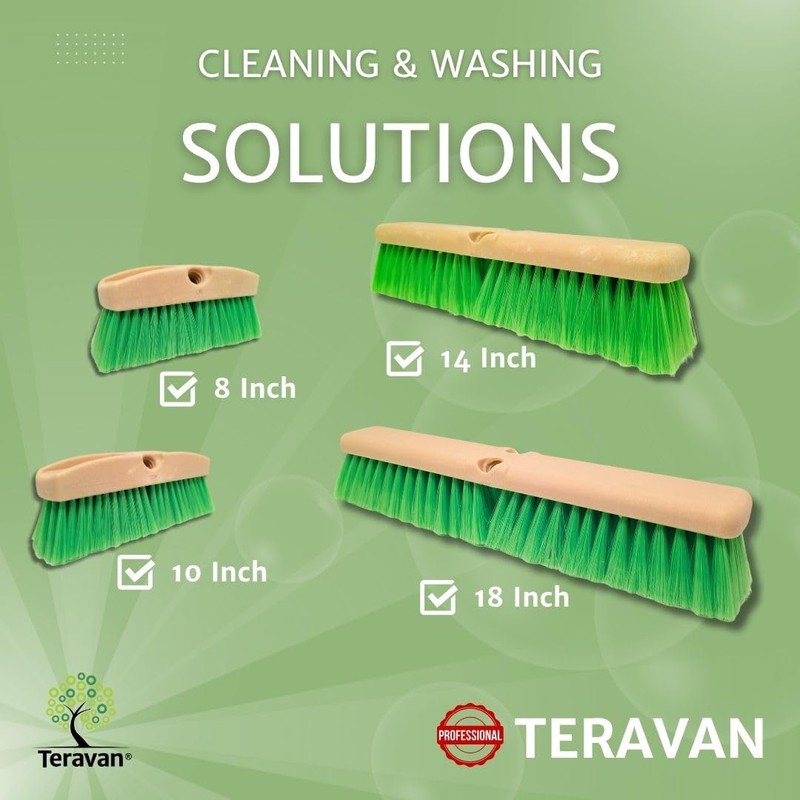 Teravan Green Flow Through Brush Head, Extra Soft Bristle Brush