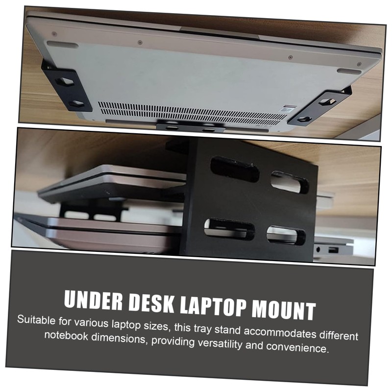Gadpiparty 1 Set Under Desk Laptop Stand Metal Bracket for
