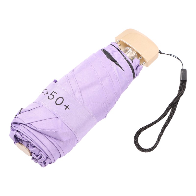 6 Ribs Umbrella Sun Protection UPF50 Impact Cloth Portable Folding