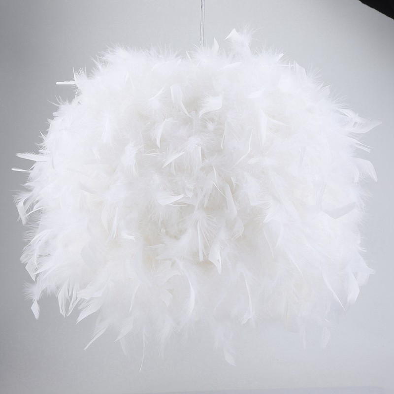 Feather Pendant Droplight Hanging Lamp for Living Room Exhibition Hall