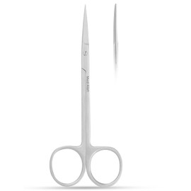 Iris Micro Dissecting Scissors 4.5" Fine Point-Perfect for Doctors, Nurses, EMS, Students, Education & Training and veterinary Scissors (Straight)