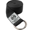 Yoga Strap Belt with Metal D-Ring Buckle, 6ft long &