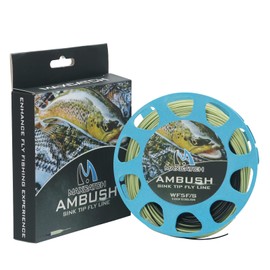 Maxcatch Sinking Tip Fly Line for Fly Fishing Weight Forward Line, 3ips/6ips, 4/5/6/7/8 F/S (Lemon Green/Black,WF-6F/S)