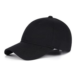 Zylioo Oversize XXL 100% Cotton Baseball Cap,Large Hat for Big Heads 23.5-25.5", Structured Buckle Blank Dad Cap