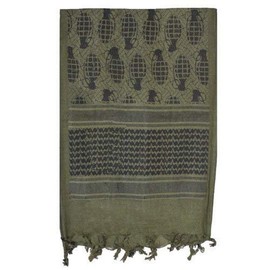 Fox Outdoor Products Tactical Shemagh, Grenade Olive Drab/Black