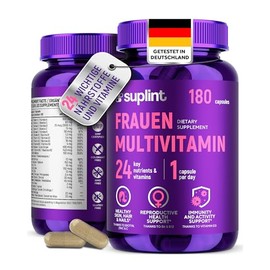 Multivitamin & Mineral Capsules High Dose for Women - A-Z Complex with Vitamin B6, Iron, Zinc & Vitex - 180 Capsules - Premium Multivitamin - All-in-One Vitamins for Women