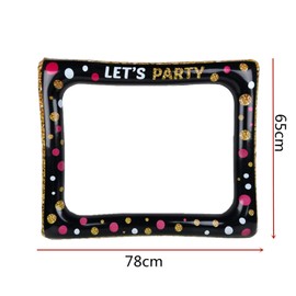 HONGCI Inflatable Photo Booth Frame Selfie Picture Frame,Giant Photo Booth Birthday Selfie Frame Celebration Blow Up Party Prop for Wedding,Baby Shower,Birthday,Christmas Party Decorations Supplies