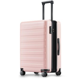 NINETYGO Hardside Expandable Carry On Luggage Airline Approved, Double Spinner Wheels, Hardshell PC Travel Suitcase with Wheels, Carry-On 20-Inch, TSA Lock (Dogwood Pink, Rhine Max)