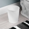 InterDesign Kent Wastebasket Trash Can-White