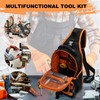 GeerDuo Sling Tool Bag Heavy Duty Canvas Electrician Tool Pouch