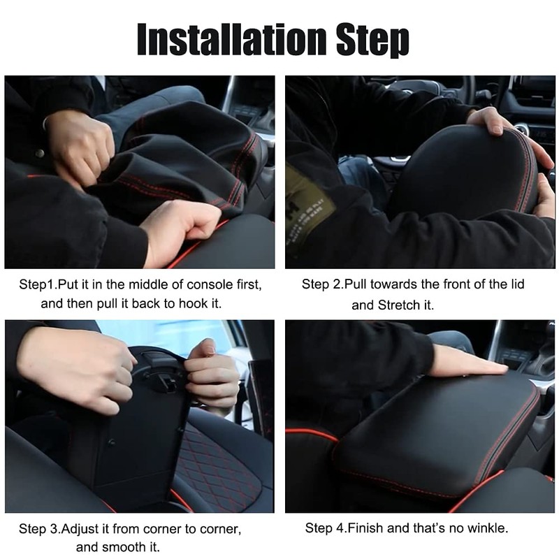 INTGET Center Console Armrest Cover for 2025 Toyota RAV4 Accessories