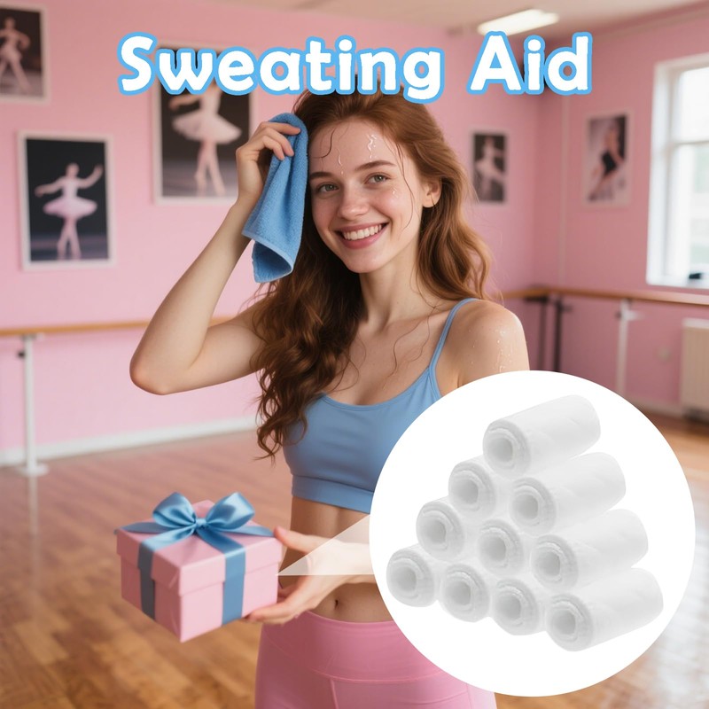 KFSCIP 10 Pcs Bra Liners for Sweat Pad, Cotton Bra