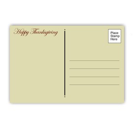 Stonehouse Collection Thanksgiving Postcards - 4 x 6 Cornucopia Thanksgiving Postcards - 40 Thanksgiving Postcards (Time To Give Thanks)