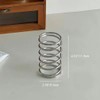Toothbrush and Toothpaste Holder – Spiral Design Metal Countertop Storage