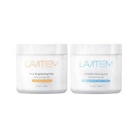 Ravitem Centella Keratin Pad 150g + Rice Tone Up Pad 150g / 라비템 센텔라 각질패드 150g + 라이스 톤업패드 150g