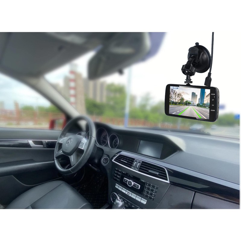 AEG Dashcam DC 2, Auto-Kamera, Rückfahrkamera, mit IPS/WDR 4'' Display,