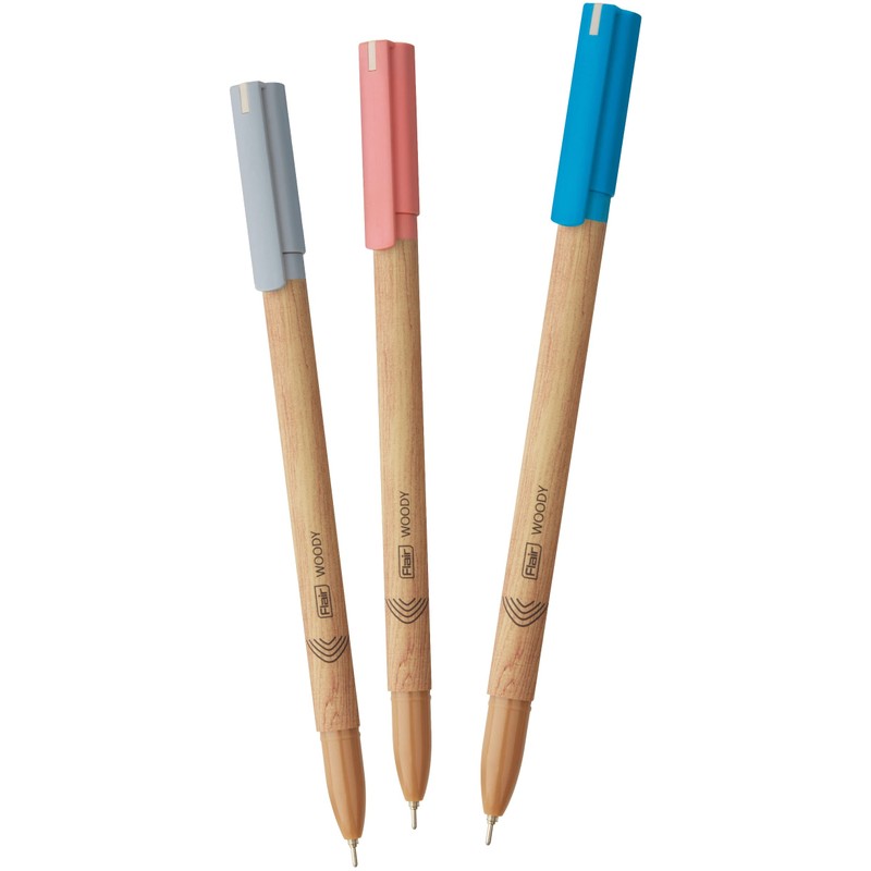 FLAIR Woody Pack of 50 Ball Pens