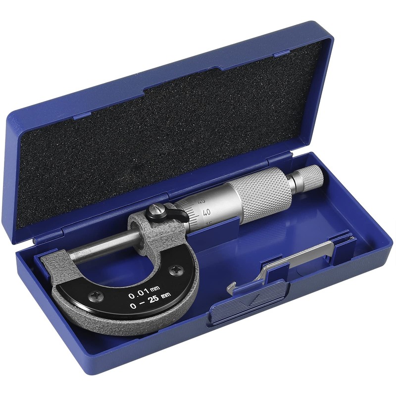 AUTOUTLET Outer Micrometer 0-25mm (0.01mm Scale) Metric External Caliper Strong