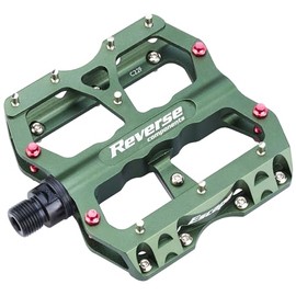 Reverse Pedal Escape Flat Bicycle Pedal Olive Green