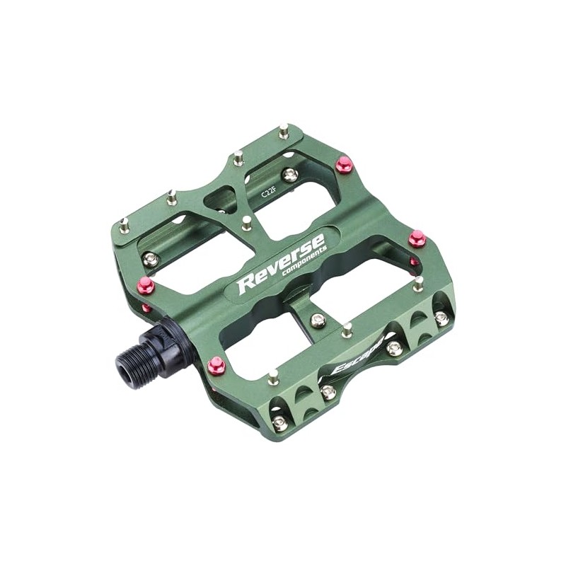 Reverse Pedal Escape Flat Bicycle Pedal Olive Green