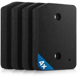 Siegvoll Tumble Dryer Foam Filter for Miele T1 Dryer 9164761,Tumble Dryer Plinth Filter Replacement 207x157x30mm, Tumble Dryer Heat Pump Socket Filters Compatible with Miele Heat Pump Dryer 4PCS