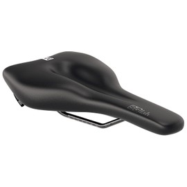 SQlab Unisex - Adult 610 M-D Active Trekking MTB Tour & Travel Bicycle Saddle, Black, 15 cm