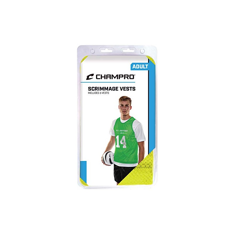 CHAMPRO Scrimmage Micro Mesh Soccer Pinnie – 6 Stück