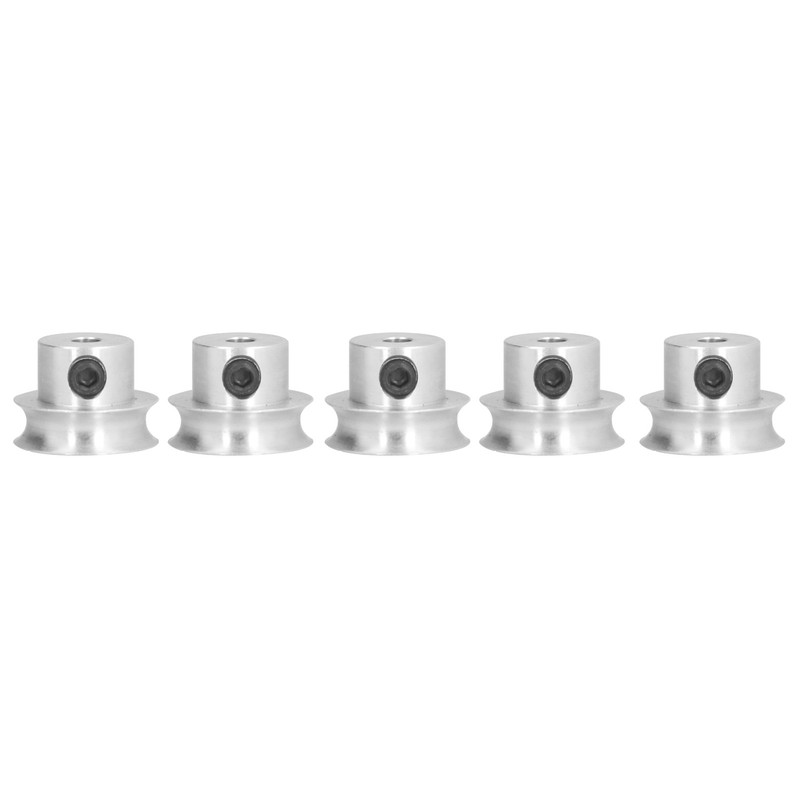 5 Pack Screw Fixed Round Pulley Durable VShaped Pulley with