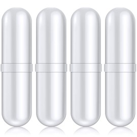 PTFE Magnetic Stirrer Mixer Stirring Rod with Ring Shape White Stirring Rods Magnetic Laboratory Rod Stirring Plates Magnet (4 Pieces, 35 mm / 1.38 Inches)