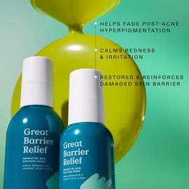 Krave Beauty Great Barrier Relief Serum for Dry or Sensitive Skin Hydrates and Repairs Skin Barrier Soothing with Ceramide Niacinamide Facial Unscented 45mL 1.52 Fl Oz / 건조하거나 민감한 피부를 위한 크라베뷰티 그레이트 배리어 릴리프 세럼 피부 장벽 수분 공급 및 복구 세라마이드 나이아신아마이드로 진정 페이셜 무향 45mL 1.52 Fl Oz