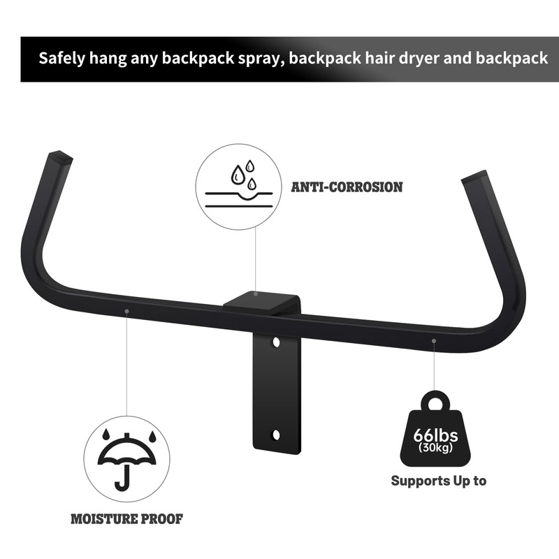 LHERUT Backpack Sprayer Wall Mount Rack Hanger Backpack Leaf Blower