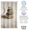 Wenko 20968100 Shower curtain Sand and Stone highquality textile fabric,