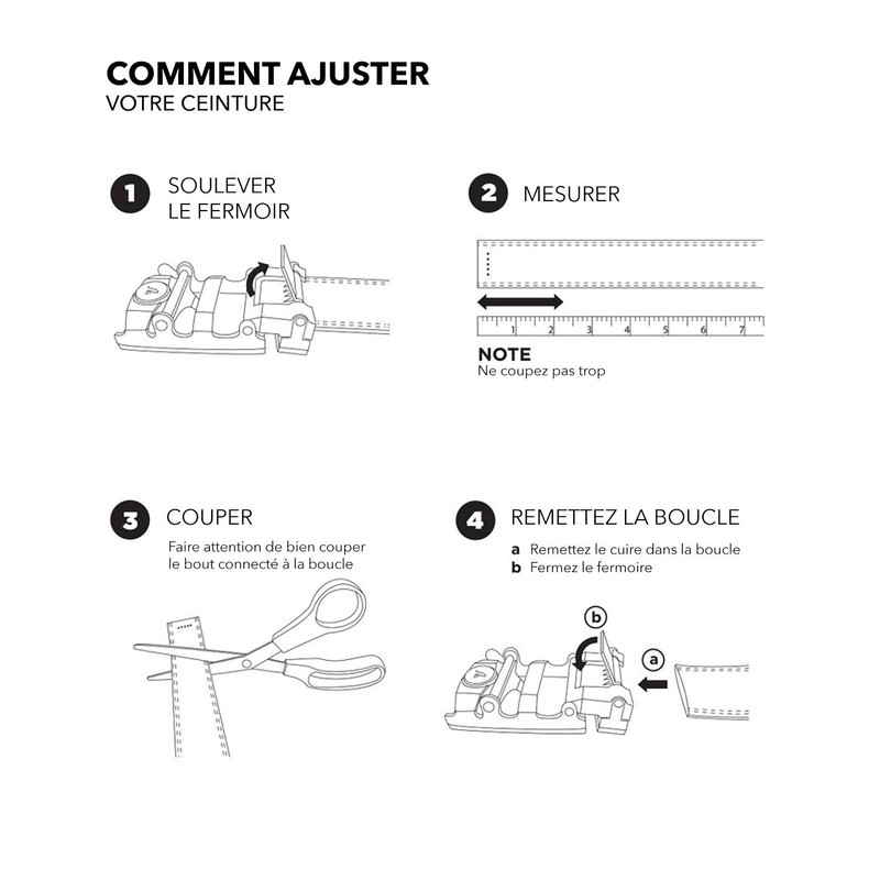 COTIDI Mens Leather Ratchet Belt Without Holes 35mm Wide No