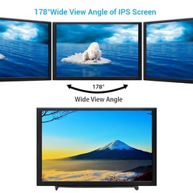 ELECROW 8" Portable Monitor, 1280x800 Mini Non-Touch Capacitive Monitor with HD Port Compatible with Raspberry Pi, LCD Display Built-in Dual Speakers VESA Mount for Windows 11/10/8/7, Game Consoles