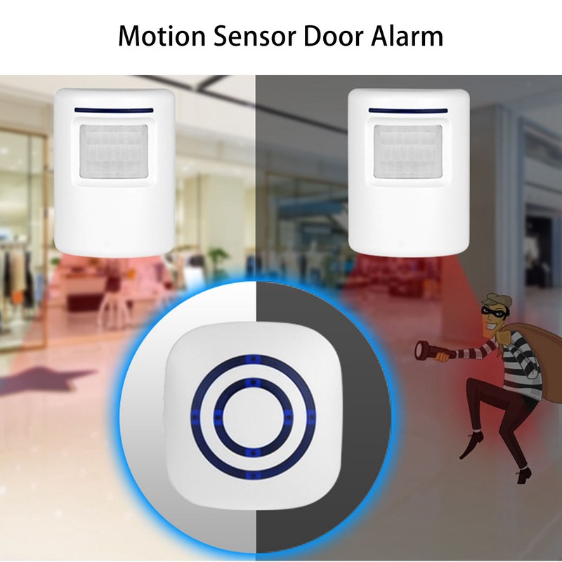 Infrared Sensor Doorbell Wireless Trigger Alarm Door Entry Welcome Doorbell