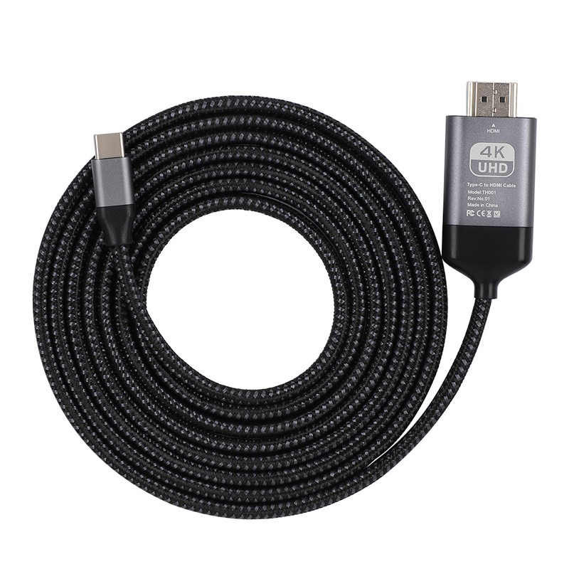 Type C to HDMI Cable 4K60hz Aluminum Shell Woven 2M
