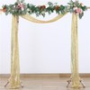 FLCSIed 2PCS/Pack Wedding Arch Draping Fabric, 2 Panel 12" x20ft