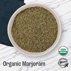 J Mac Botanicals Organic Marjoram (2 oz), dried herb, great for cooking and herbal tea